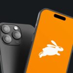 two phones with an orange bunny on a screensaver, showcasing new ai advancements in insurance